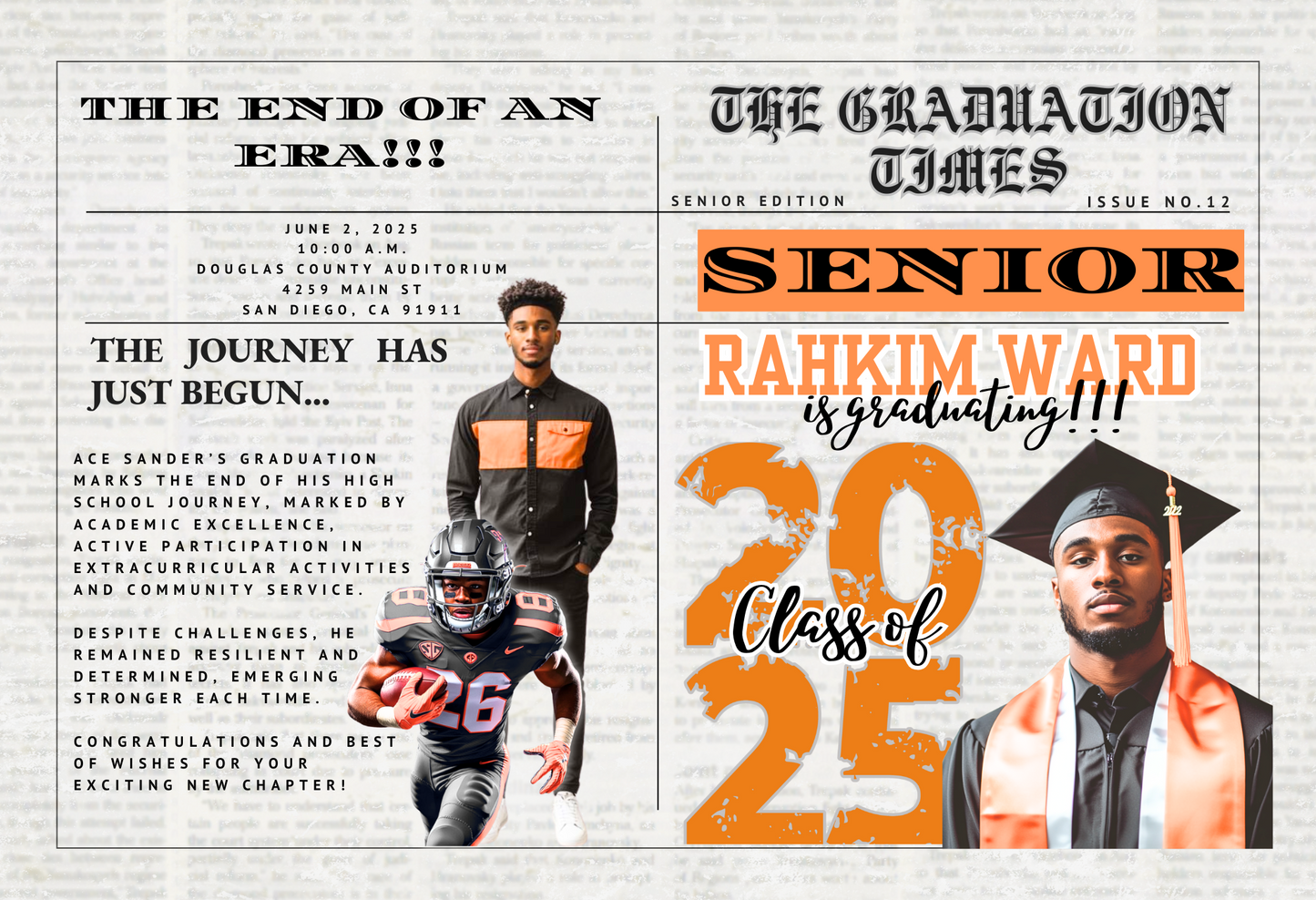 Grad Newspaper 19 x 13