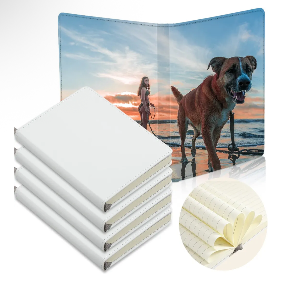 Faux Leather Notebook (4.3 in. x 5.7 in. )
