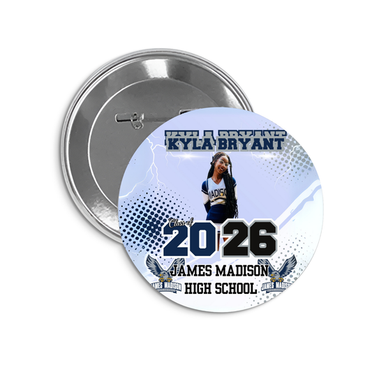 3 in. Photo Graduation Buttons Class of 20XX