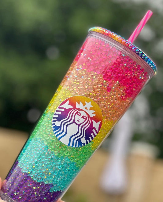 Rhinestone Filled Cup