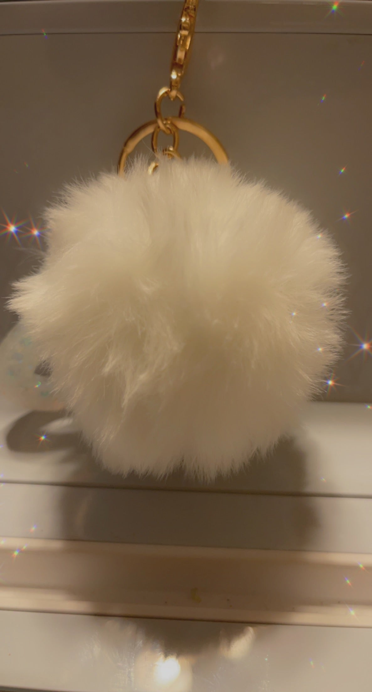 Custom Keychain w/ Pom Pom