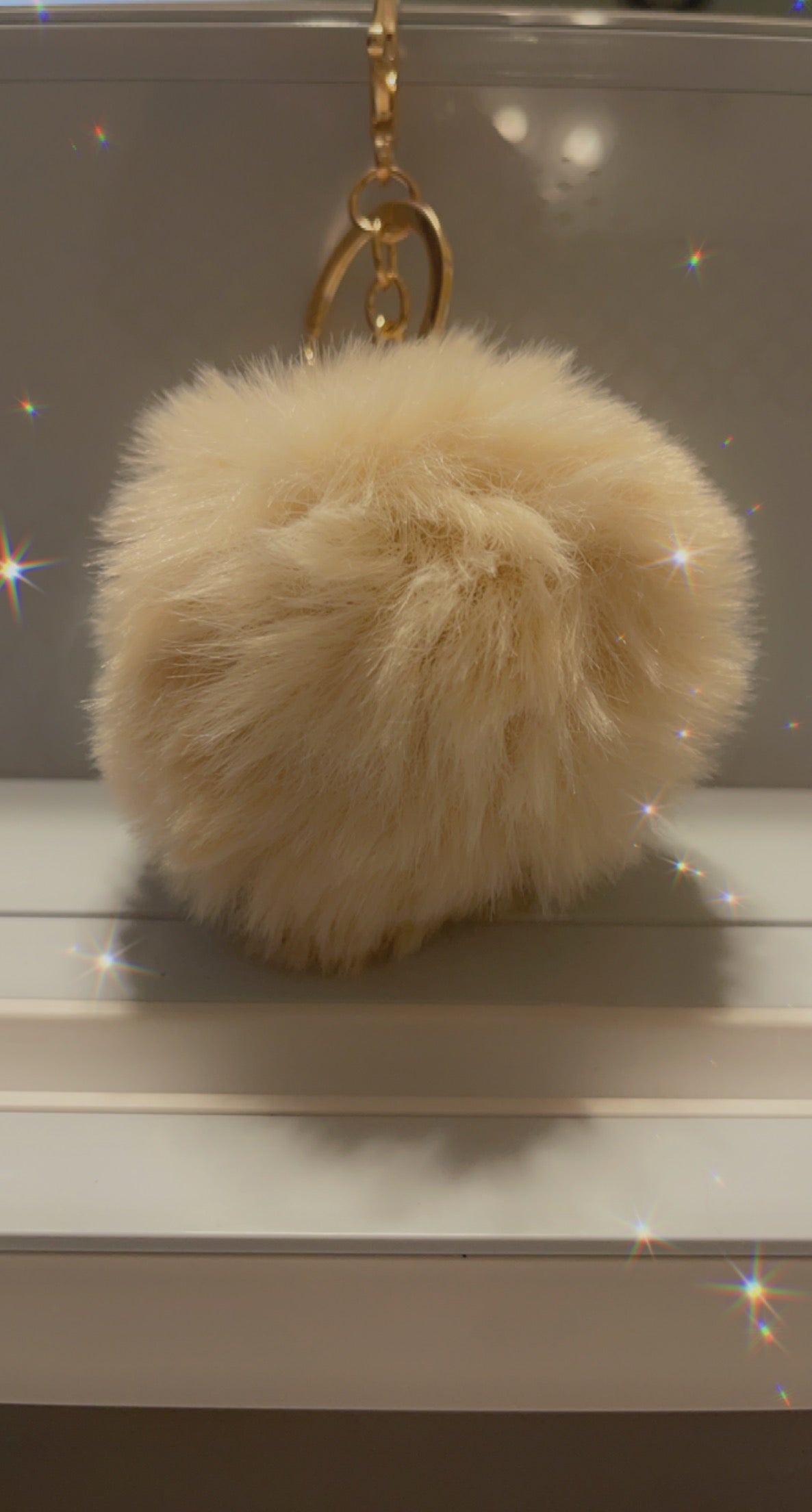 Custom Keychain w/ Pom Pom