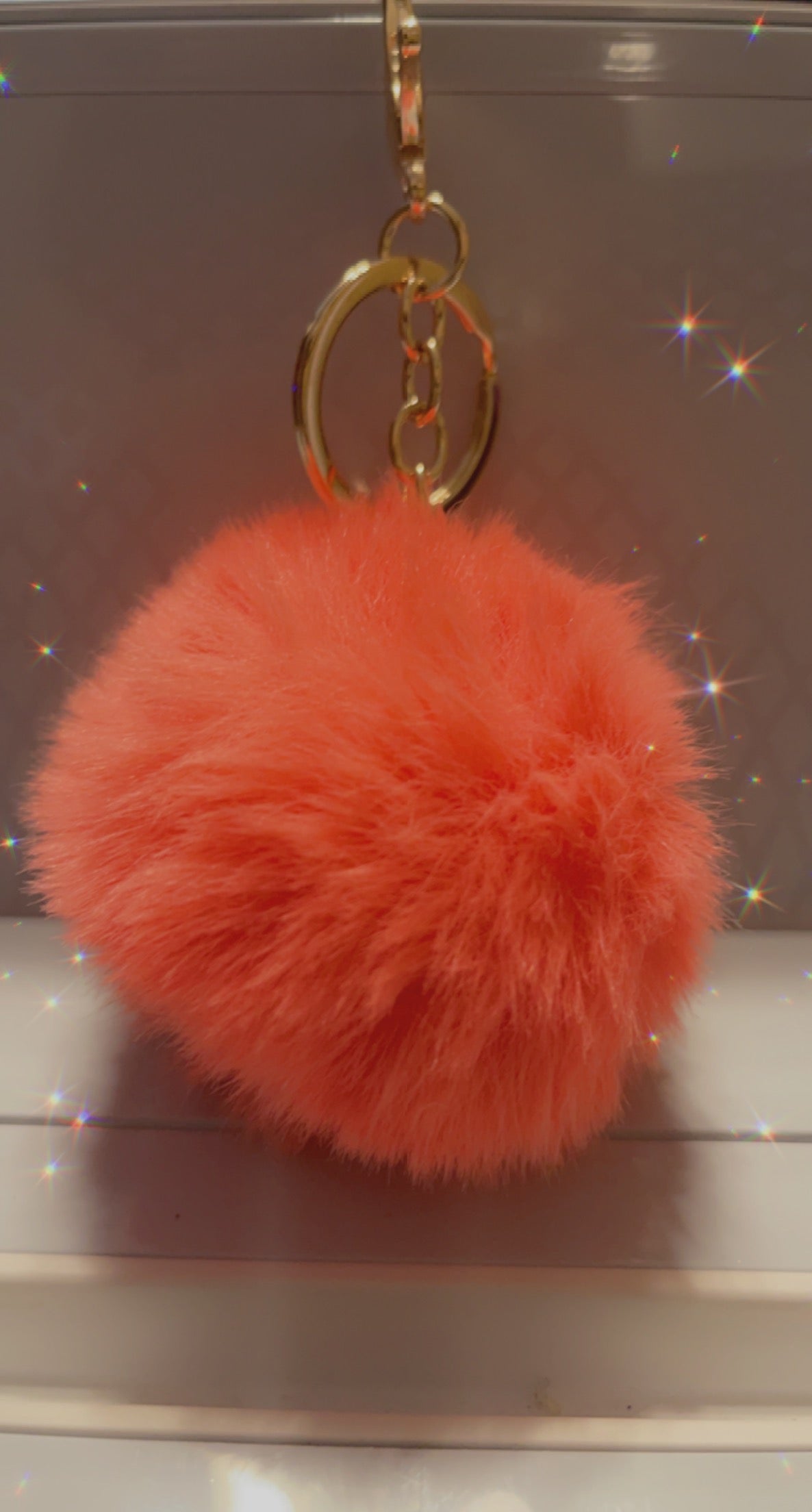 Custom Keychain w/ Pom Pom