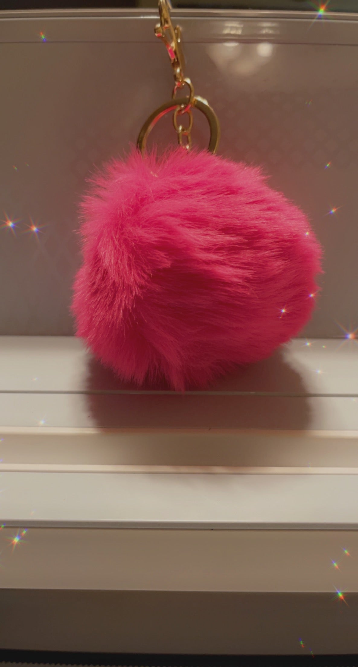 Custom Keychain w/ Pom Pom