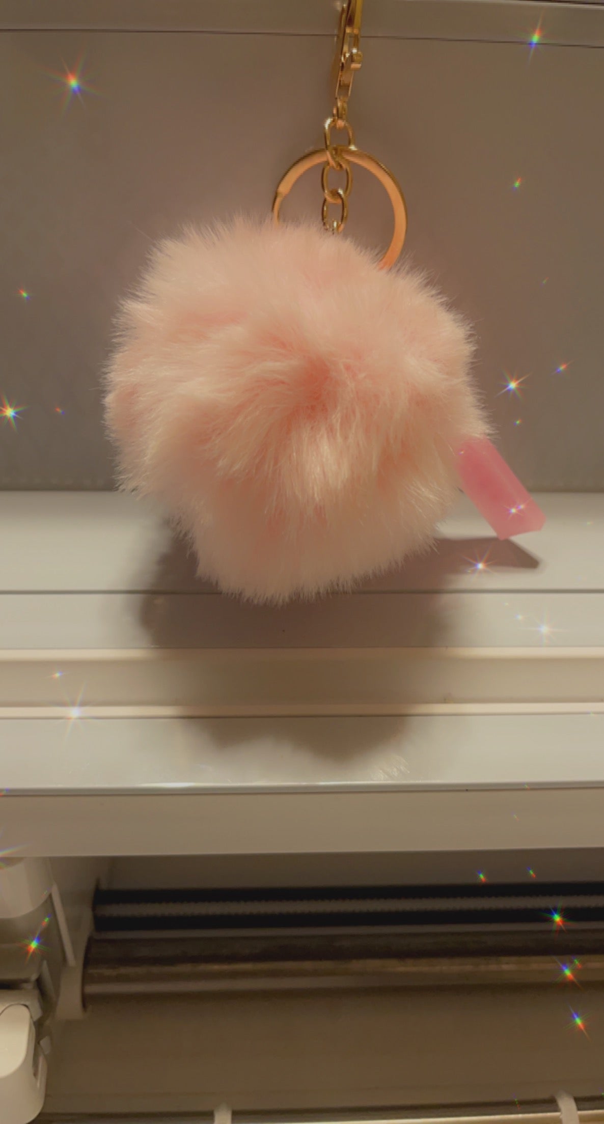Custom Keychain w/ Pom Pom