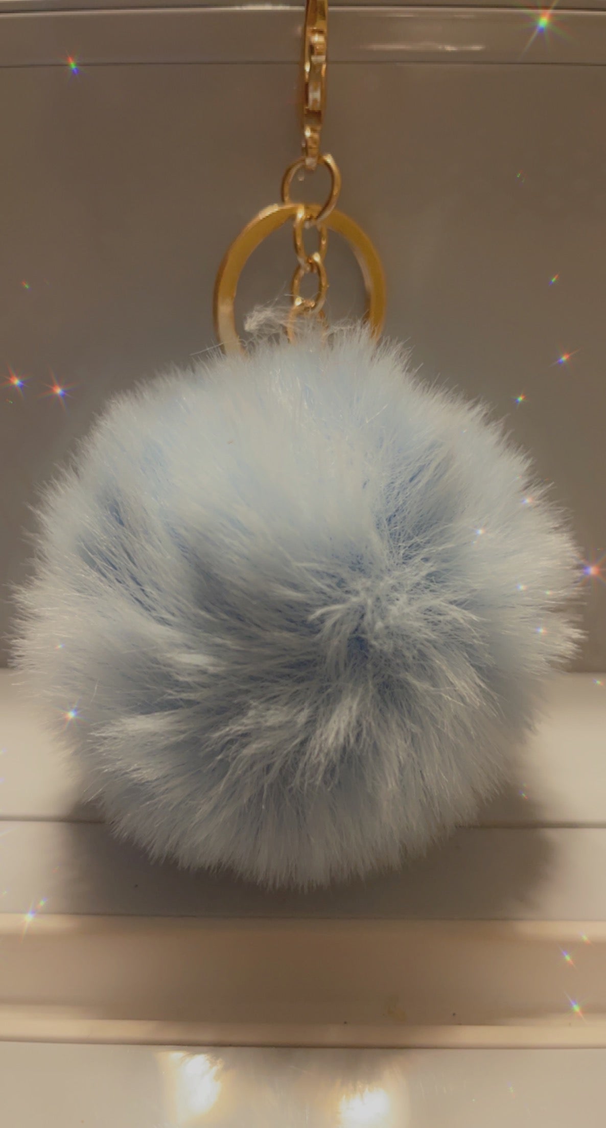 Custom Keychain w/ Pom Pom