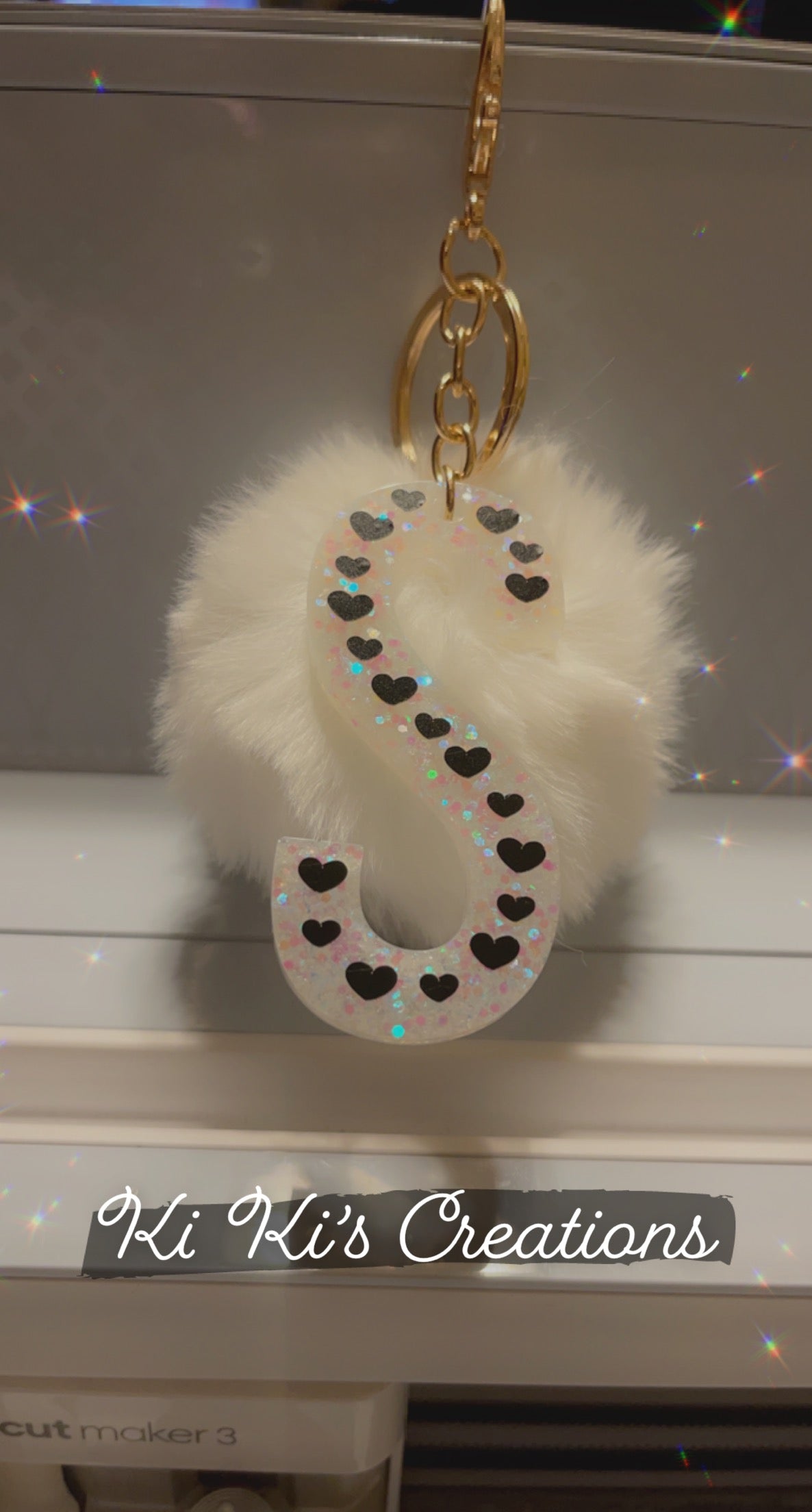 Custom Keychain w/ Pom Pom