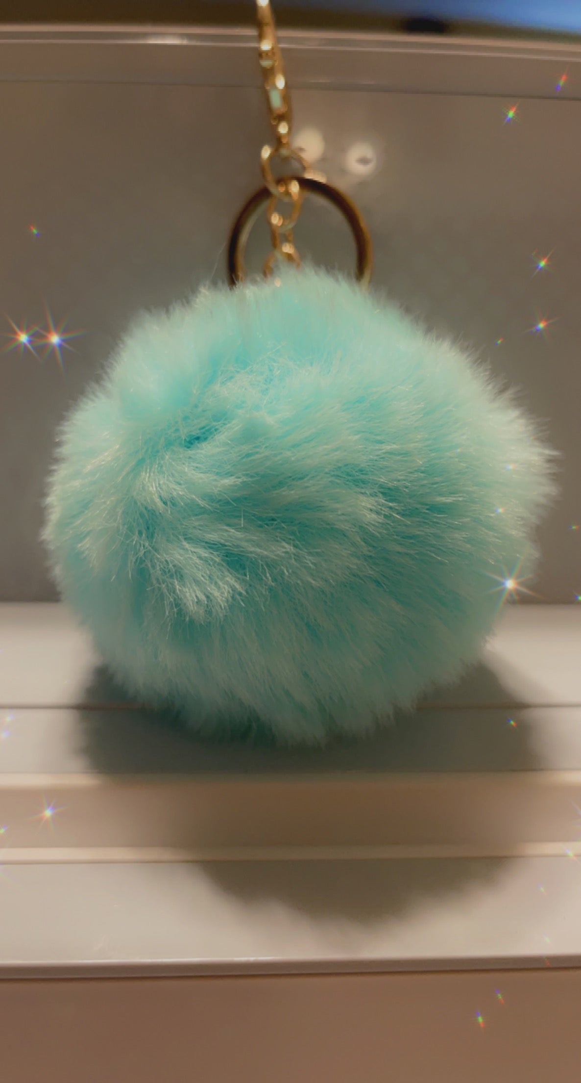 Custom Keychain w/ Pom Pom