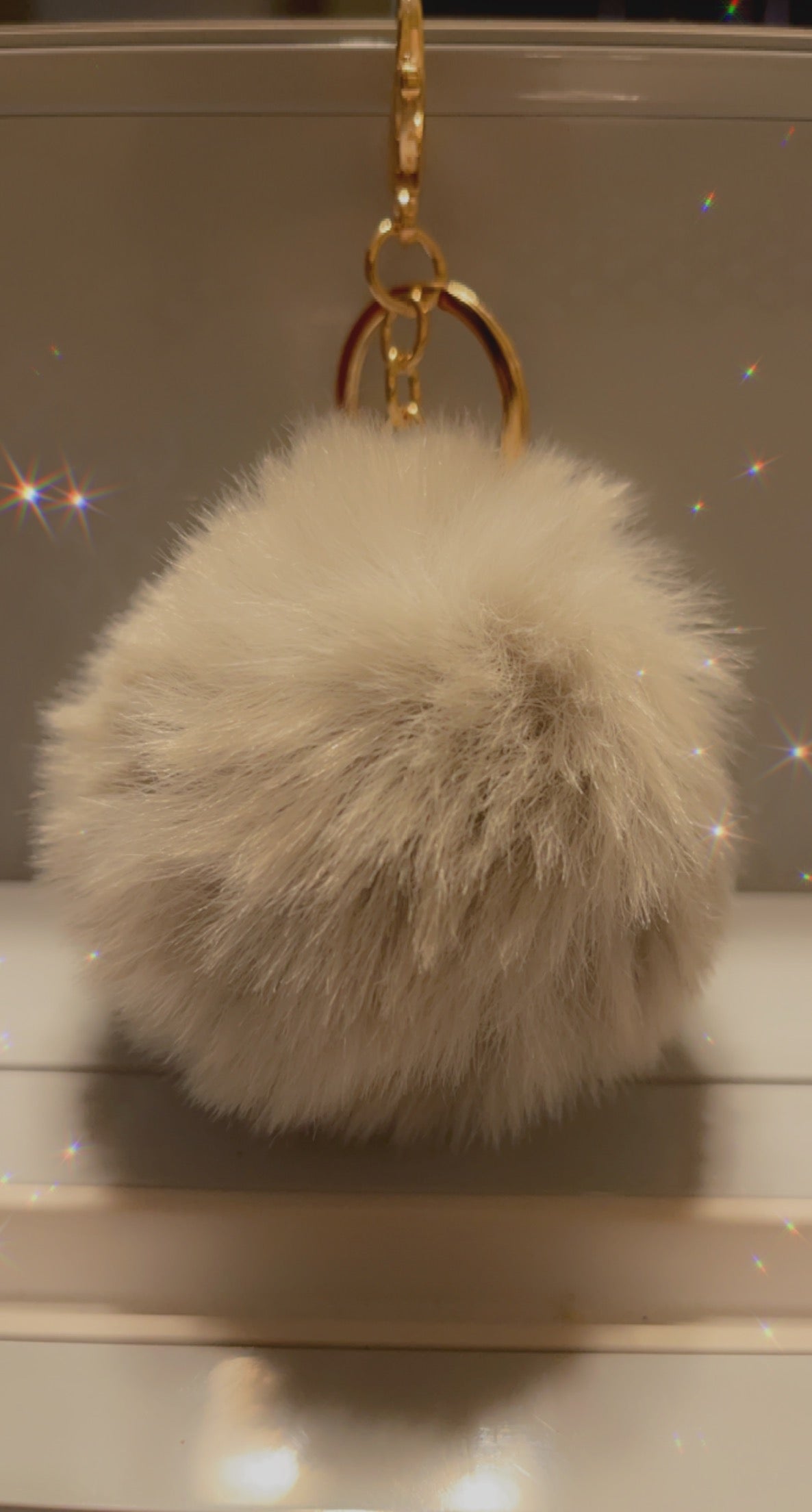 Custom Keychain w/ Pom Pom