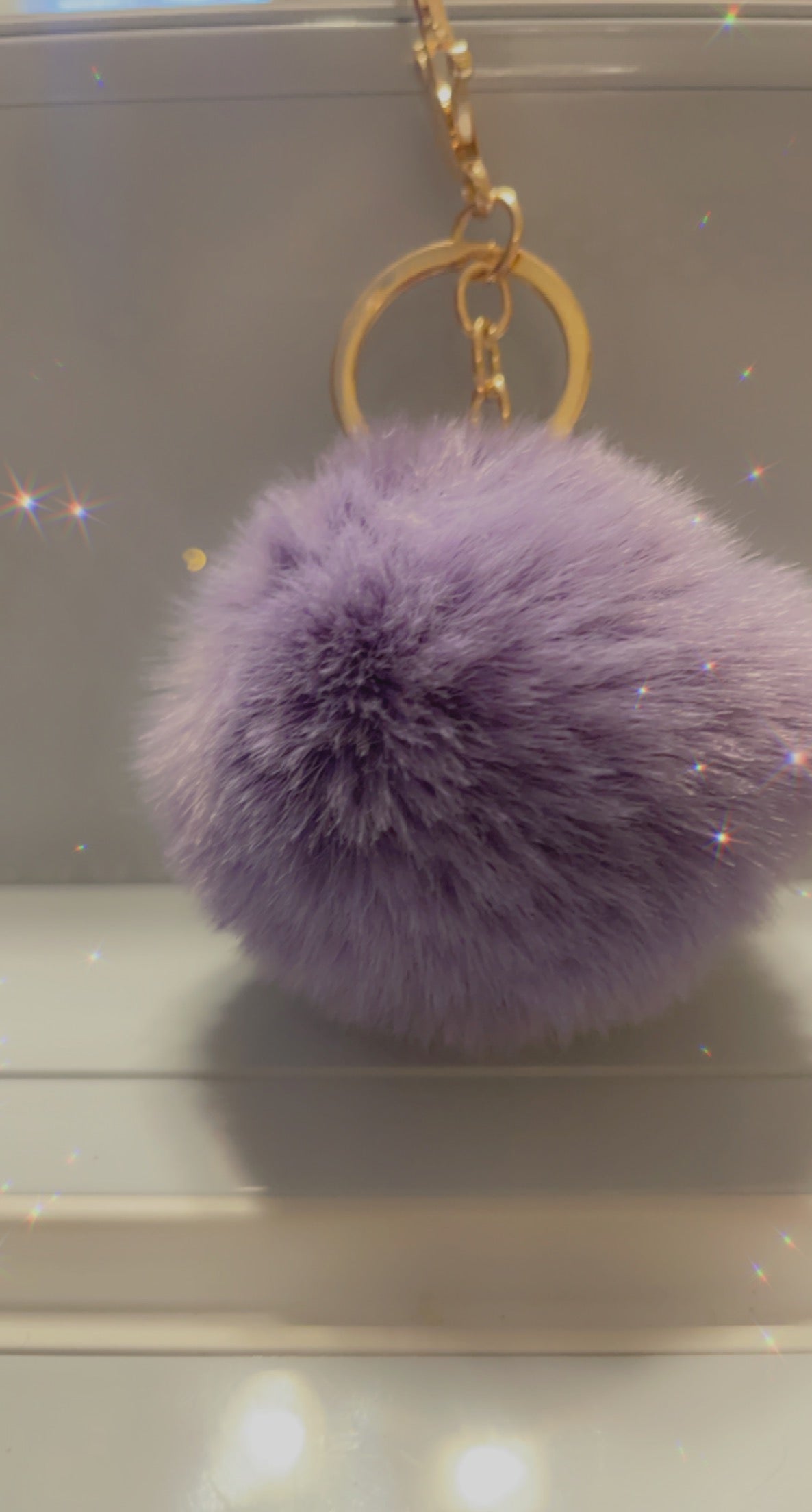 Custom Keychain w/ Pom Pom