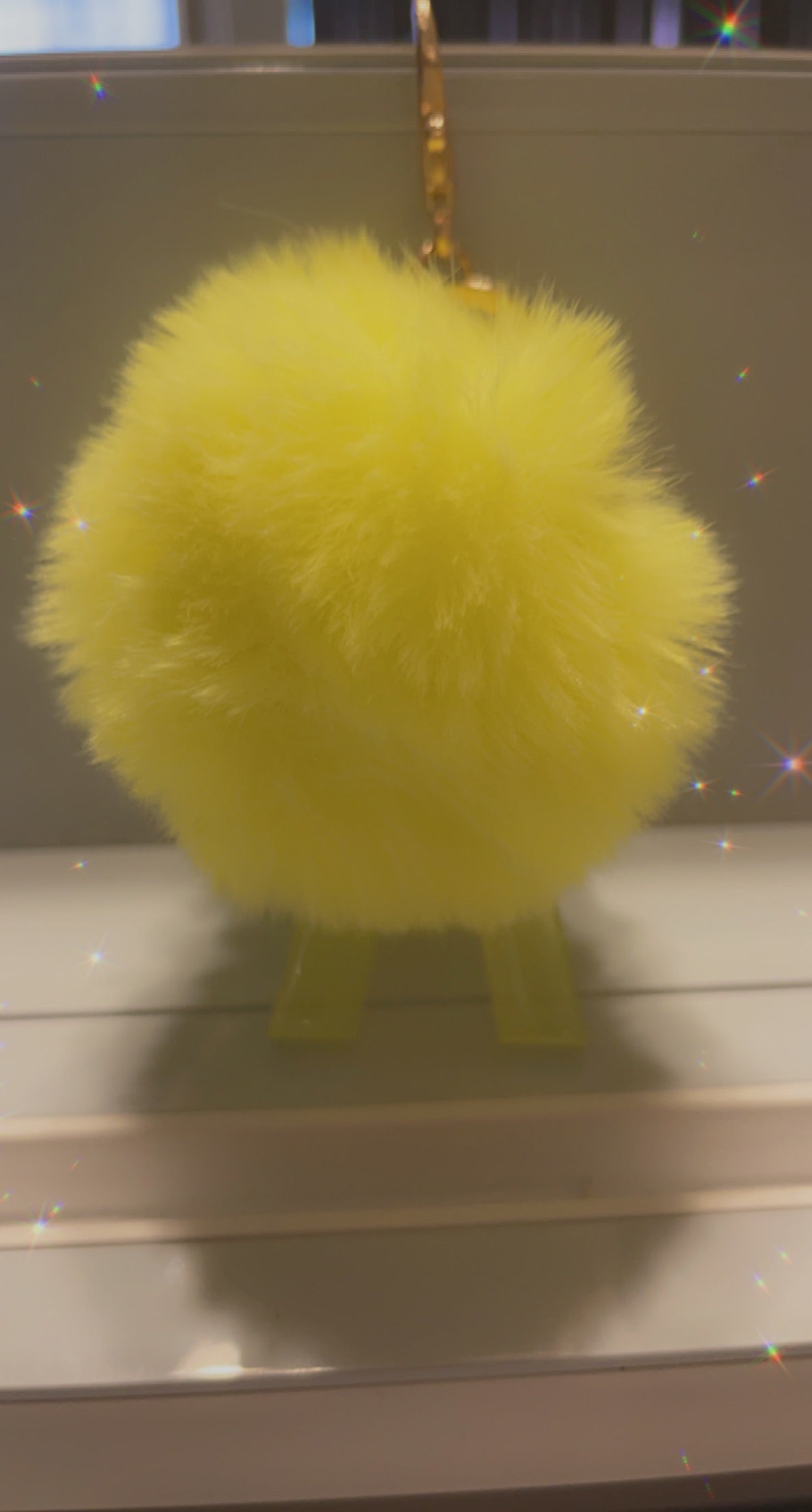 Custom Keychain w/ Pom Pom
