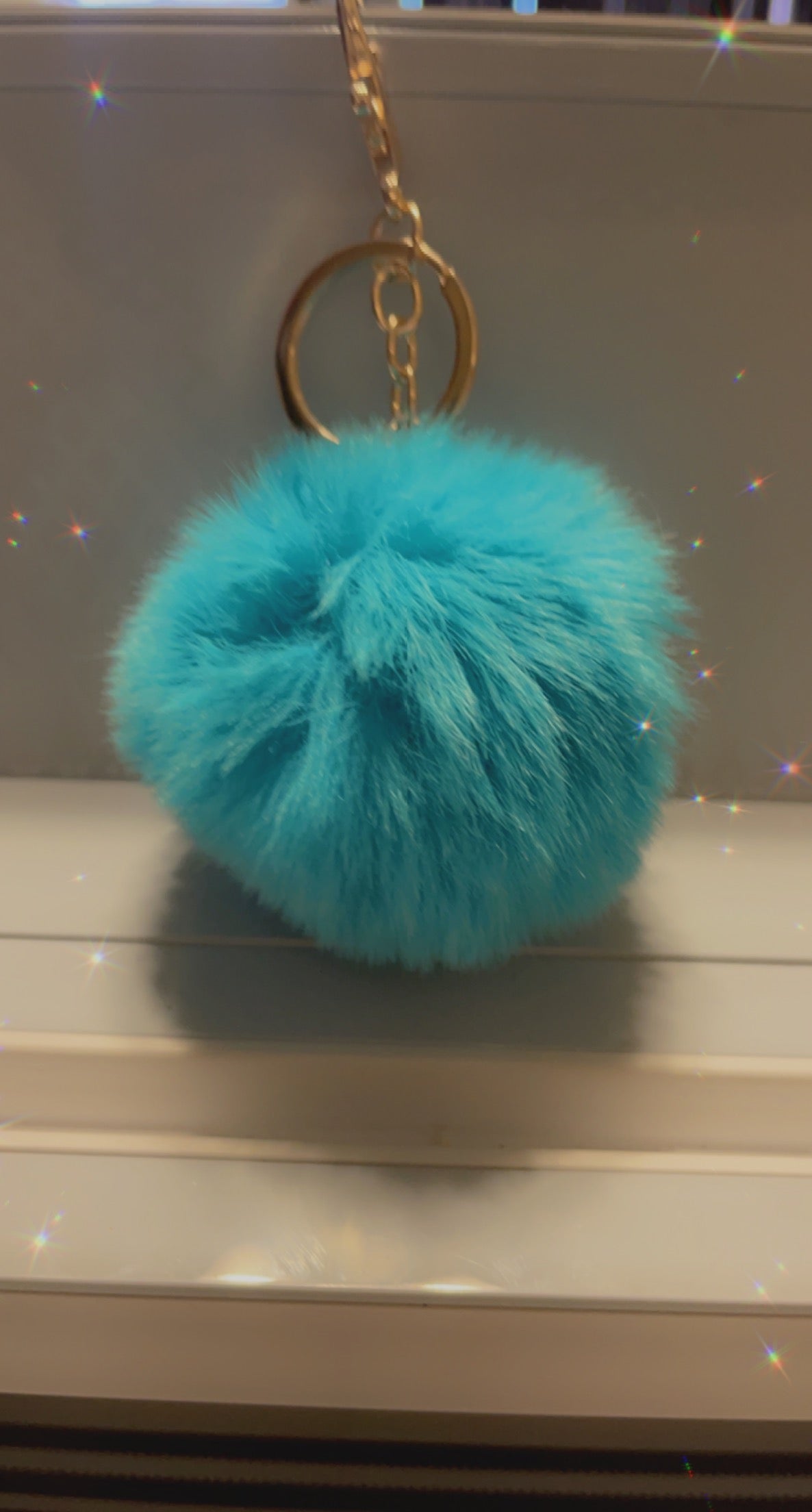 Custom Keychain w/ Pom Pom