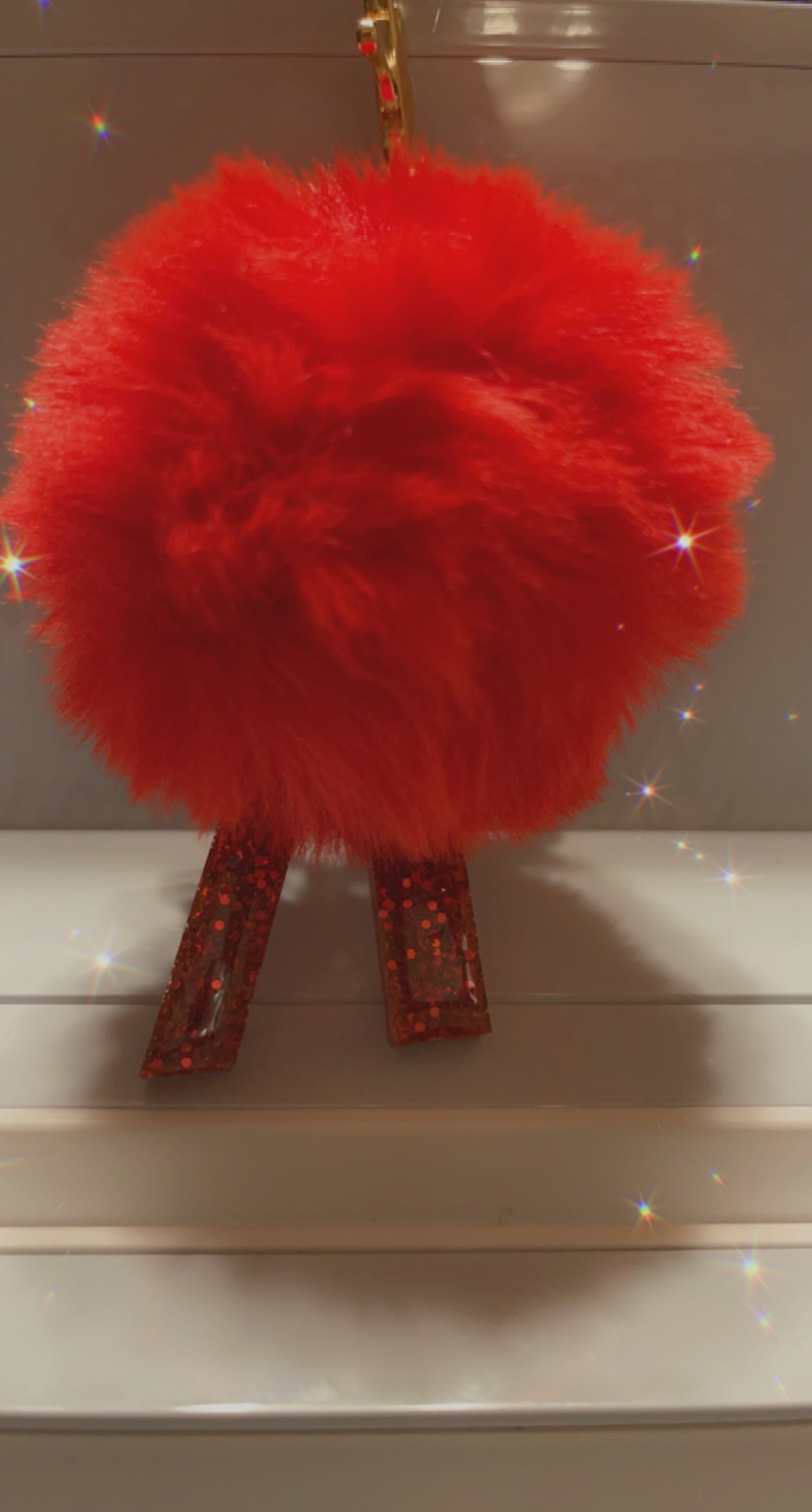 Custom Keychain w/ Pom Pom