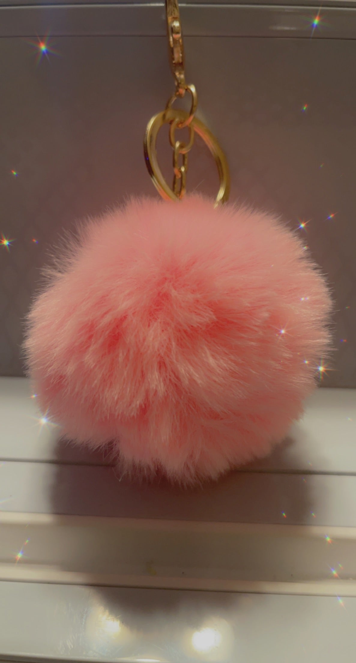 Custom Keychain w/ Pom Pom